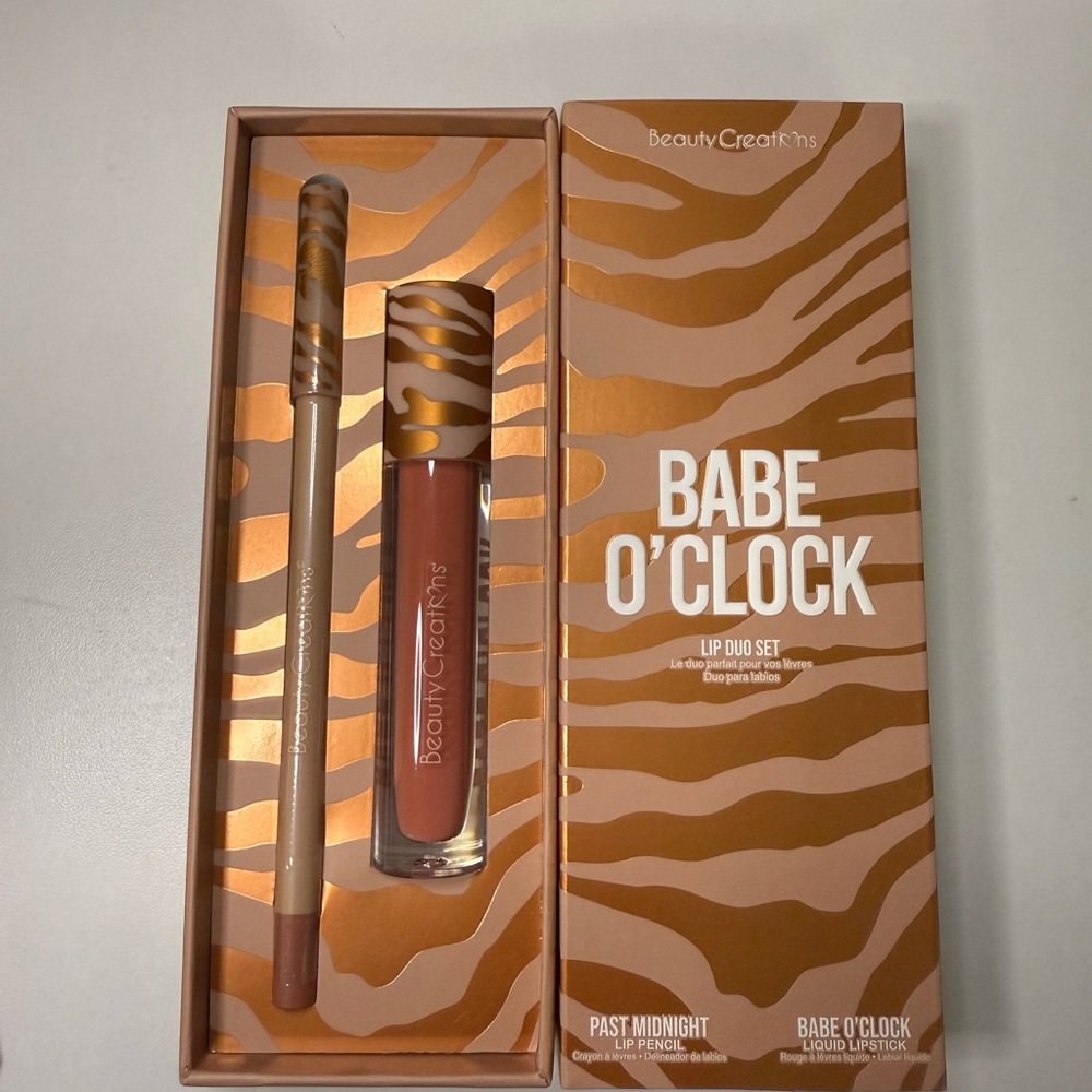 Beauty Creations Babe O'Clock Lip Duo in Brown and Tan
